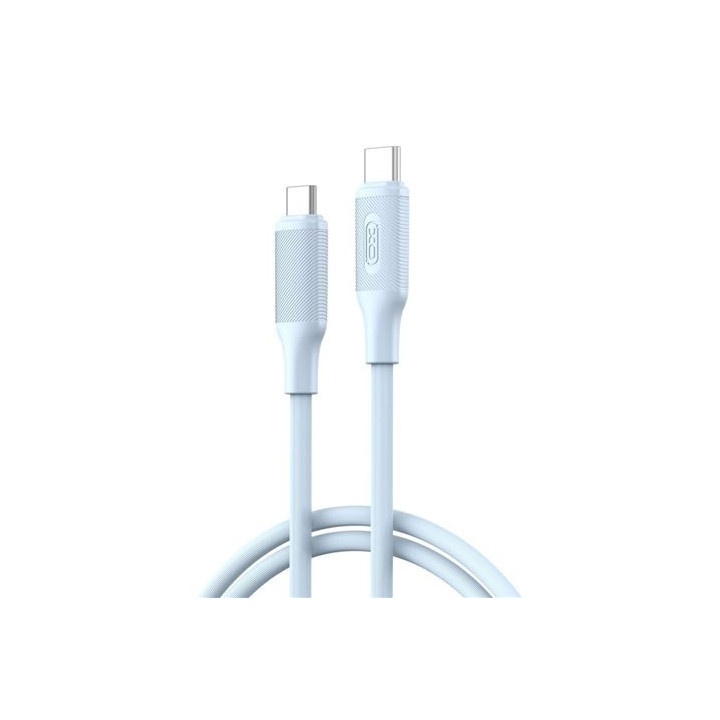 XO NBQ265B Cable USB-C Macho a USB-C Macho - 1m - 60W - Color Azul