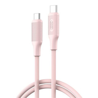 XO NBQ265B Cable USB-C Macho a USB-C Macho - 1m - 60W - Color Rosa