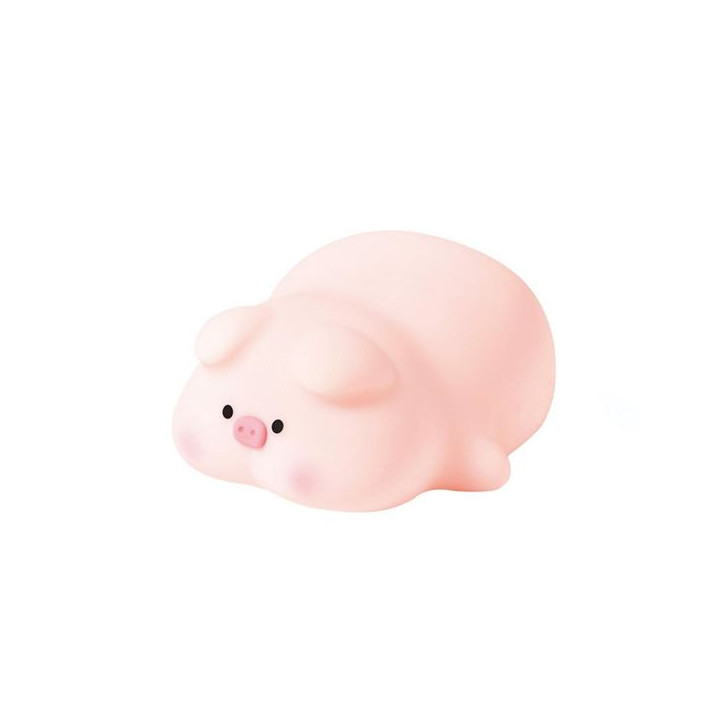 XO OZ09 Lampara de Noche Soft Pig - Tacto Suave - 2 Intensidades de Luz