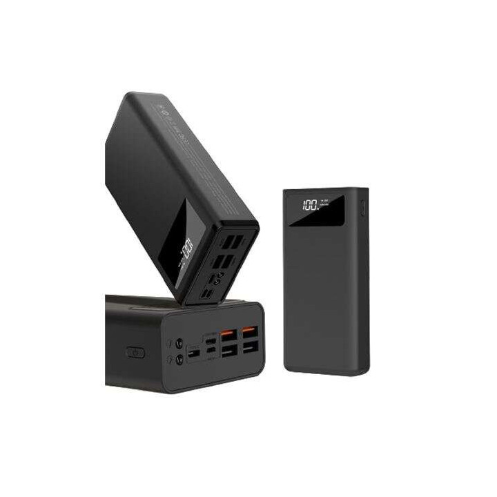 XO PR123 Powerbank 30000mAh - Funcion Linterna - 4 Salidas USB-A - Entradas microUSB