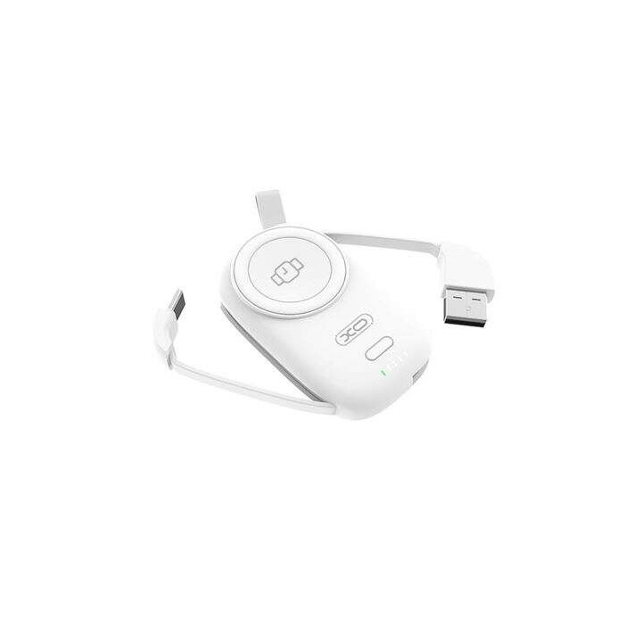 XO Cargador Magnetico Portatil - 1200Mah - Carga Inalambrica 3W - Tipo C y USB 5V/2A - Facil Transporte - Carga Rapida - Resist