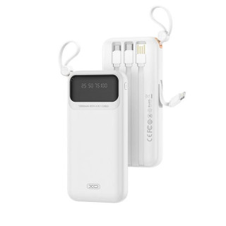 XO PR278 Powerbank de 10000mAh - 3 Salidas - Cables Integrados - USB-A