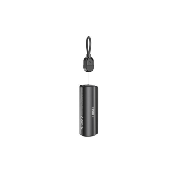 XO PR281 Mini Powerbank 5000Mah - USB-C - Linterna - Color Negro