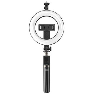 XO Tripode + Palo Selfie Bluetooth + Luz SS12 - Color Negro