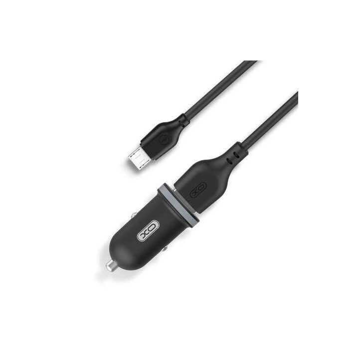 XO TZ08 Pack Cargador de Coche + Cable USB-A a MicroUSB - 2 Puertos USB