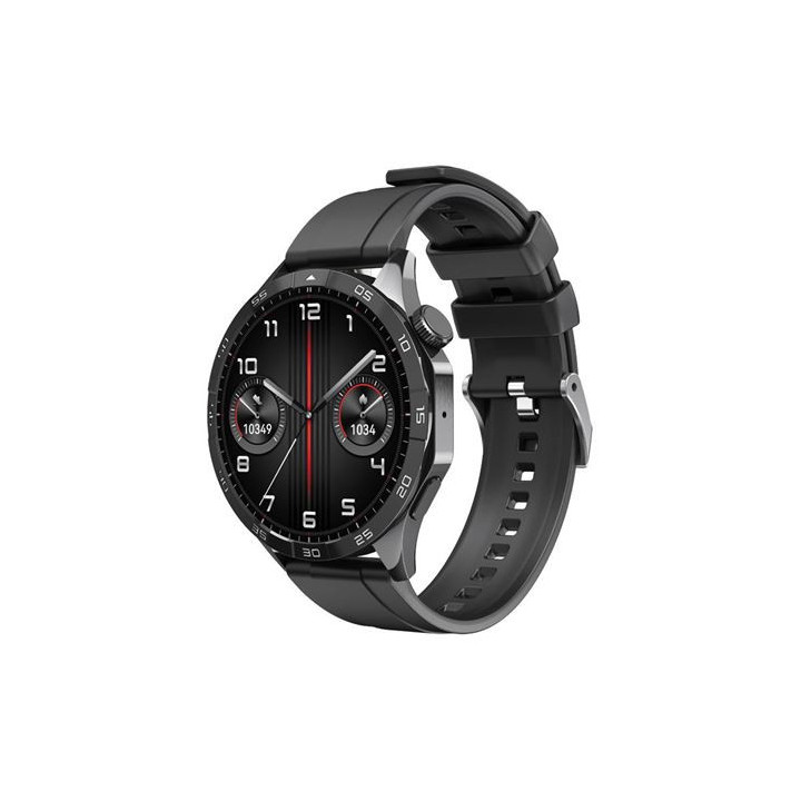 XO WATCH4 Reloj Smartwatch Pantalla Redonda 1.43" AMOLED - Llamadas BT - Multideporte - IP68 - Color Negro
