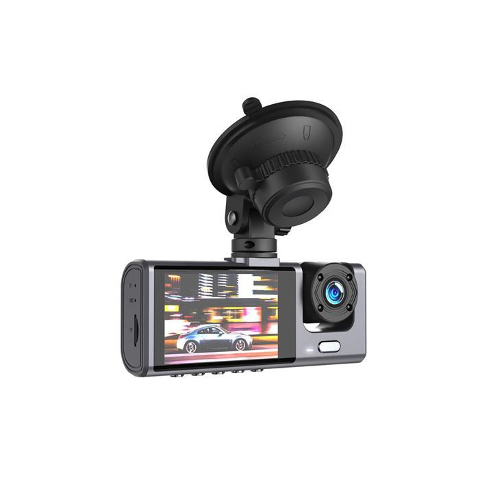 XO Camara de Seguridad FULLHD - Angulo 140º - Deteccion de Movimiento - Modo Parking - Soporte Ajustable - Compacta y Ligera -