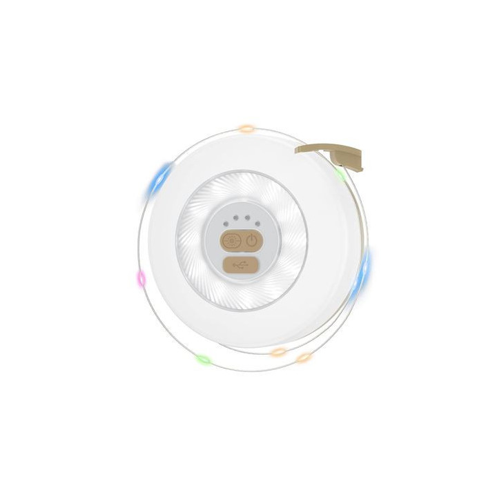 XO YH13 Guirnalda LED 10m + Linterna de Camping 360º - Color Blanco