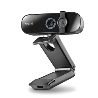 NGS XpressCam 2000 Webcam FullHD 2K USB 2.0 - Microfono Multidireccional - Filtro de Privacidad - Amplio Campo de Vision - Cabl
