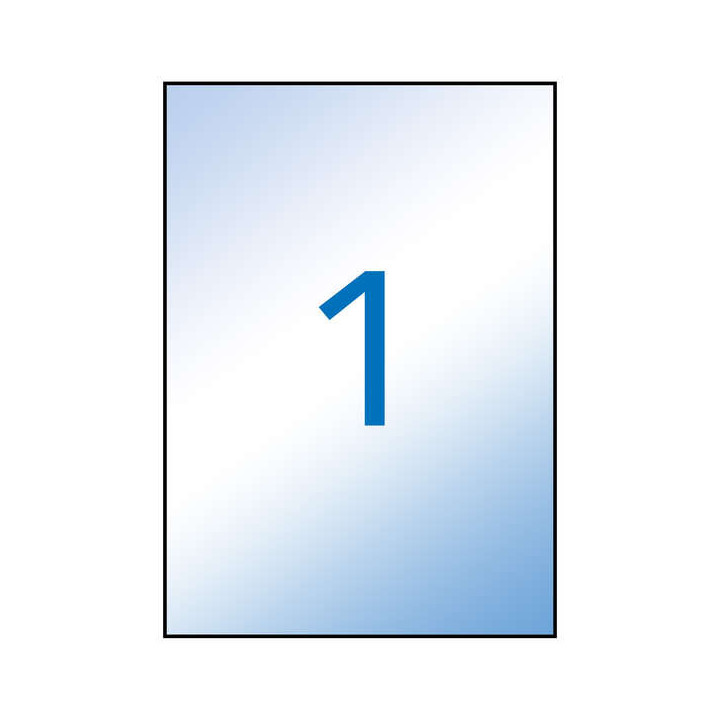 Apli Etiquetas Translucidas Resistentes Intemperie 210.0 x 297.0mm 100 Hojas
