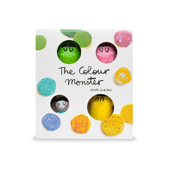 Comansi Set El Monstruo de Colores con Nuna - 4 Figuras - Juego Inteligencia Emocional - Inspirado en Libro