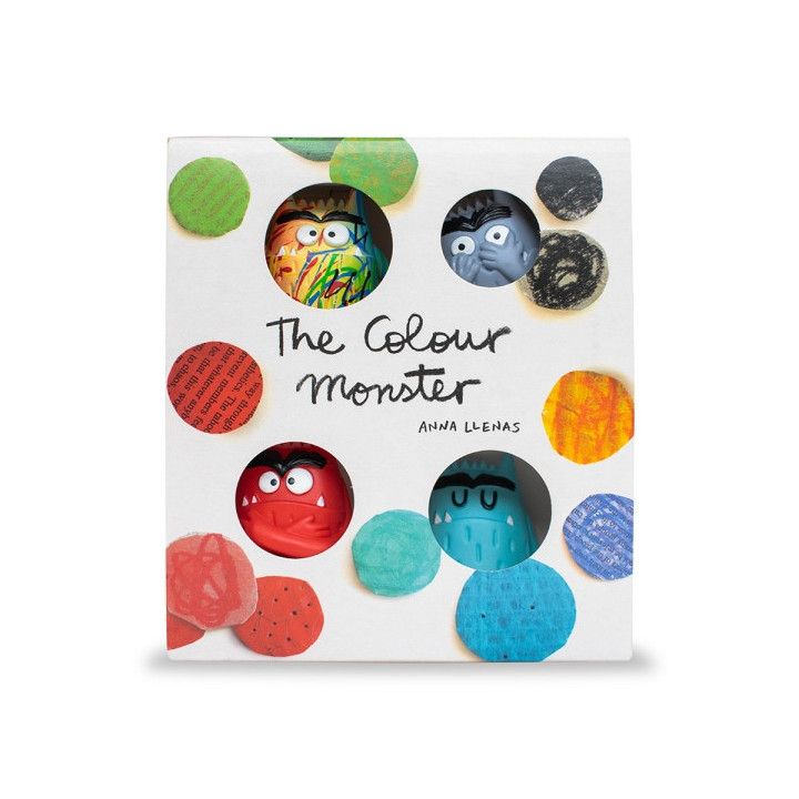Comansi Set El Monstruo de Colores con Multicolor - 4 Figuras - Juego Inteligencia Emocional - Inspirado en Libro