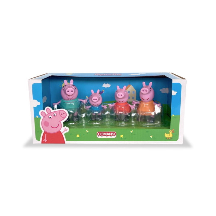 Comansi Set Peppa Pig Family 4 Figuras - Diseño Infantil - Regalo Niños - Peppa Pig
