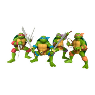 Comansi Set TMNT Tortugas Ninja 4 Figuras - Estilo Cómic Retro - Coleccionable  - Michelangelo