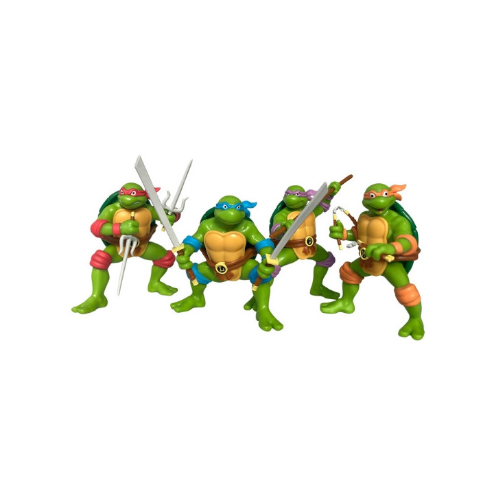 Comansi Set TMNT Tortugas Ninja 4 Figuras - Estilo Cómic Retro - Coleccionable  - Michelangelo