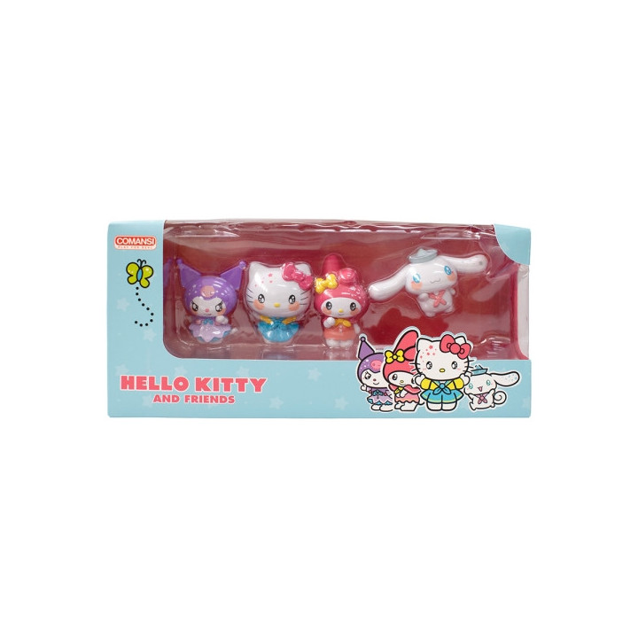 Comansi Set Hello Kitty & Friends Colección Completa - 4 Figuras - Diseño Kawaii - Hello Kitty