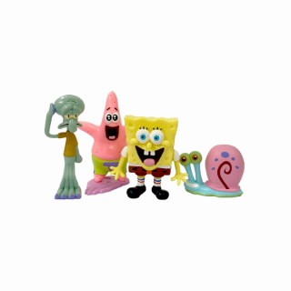 Comansi Set Familia Bob Esponja 4 Figuras - Coleccionable  - Bob Esponja