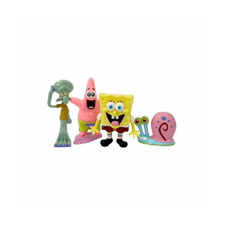 Comansi Set Familia Bob Esponja 4 Figuras - Coleccionable  - Bob Esponja