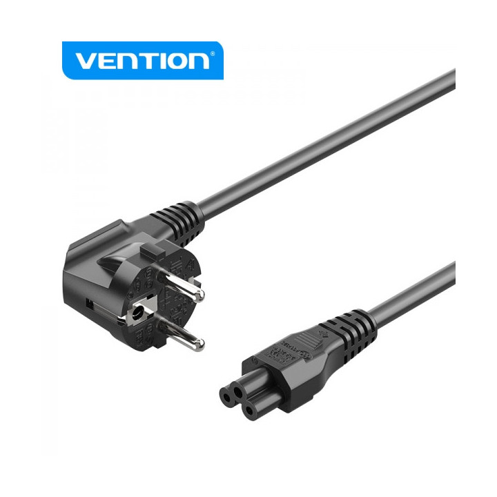 Vention Cable de Alimentacion EU C5 - 1.8m - Color Negro