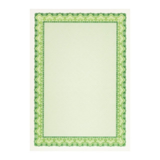 Apli Pack de 10 Hojas de Papel Certificado - Diseño de Concha - 115gr - Ideal para Certificados y Diplomas - Compatible con Im