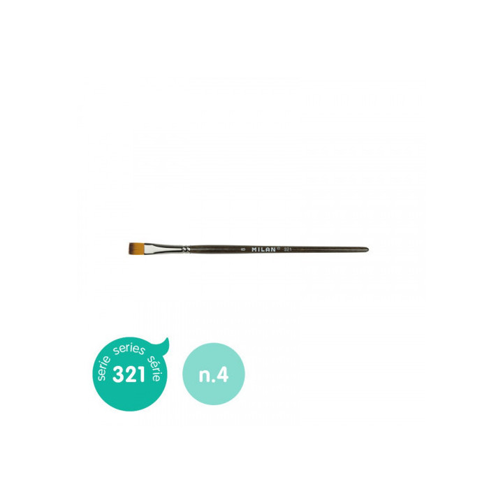 Pincel sintético plano serie 321