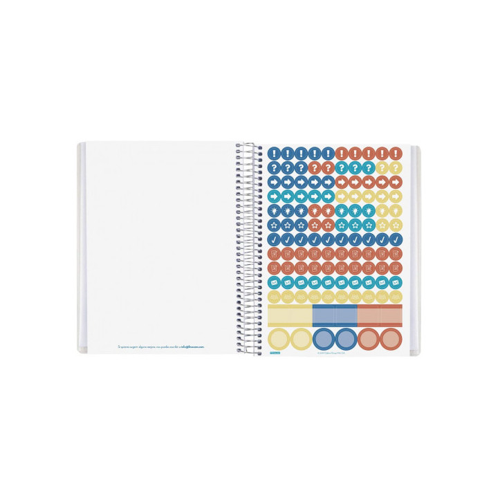 Planificador clases docente 1/4 1 día página español (atemporal) finocam 5340600