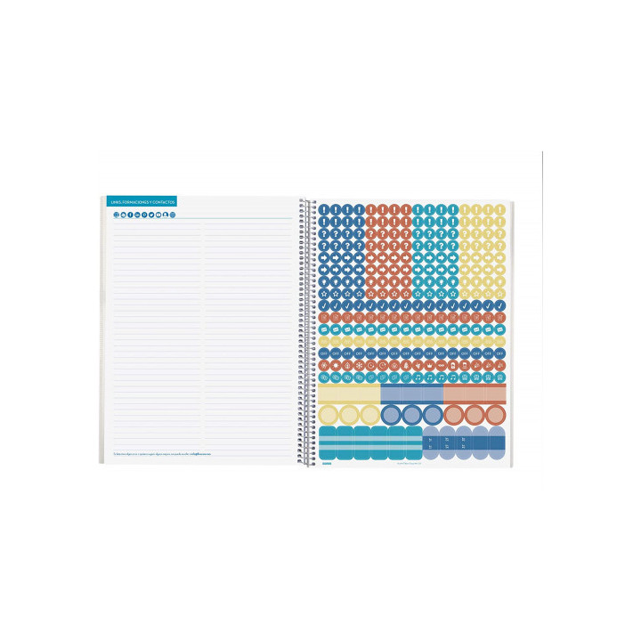 Planificador de clases profesor docente 230x310 semana vista (atemporal) finocam 5340400