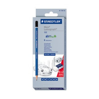 Estuche de cartón con sutido de intrumentos de dibujo artístico gama design journey staedtler 61 100 c6