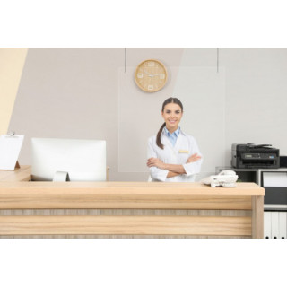 Mampara colgante de acrílico 750x680mm archivo 2000 32224m tp