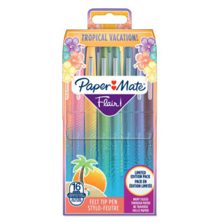 Pack 16 rotuladores flair original tropical paper mate 2061396