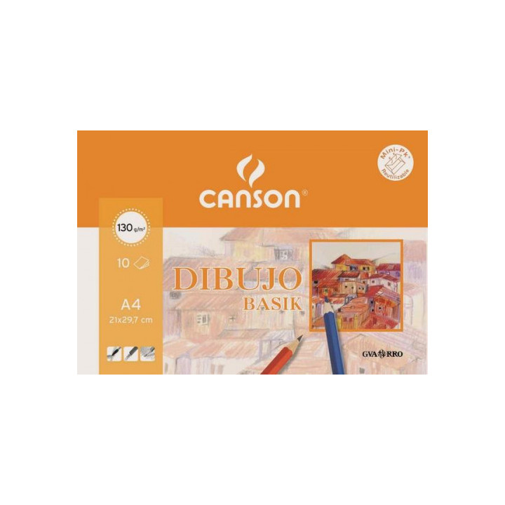 Pack 10 hojas basik 130g a4 c200406331