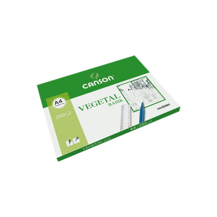 Paquete 250 hojas papel vegetal a4 90g guarro canson c200406219
