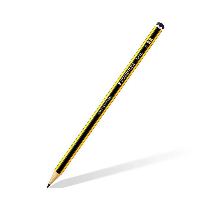 Staedtler Noris 120-1 Lapiz de Grafito Hexagonal - Mina B - Resistencia a la Rotura - Madera de Bosques Sostenibles