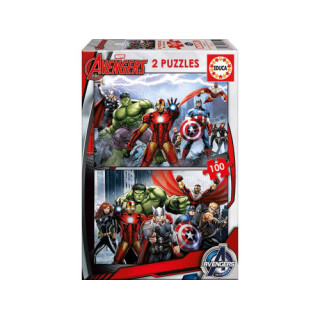 Puzzle 2x100 avengers de 6-8 años educa borras 15771