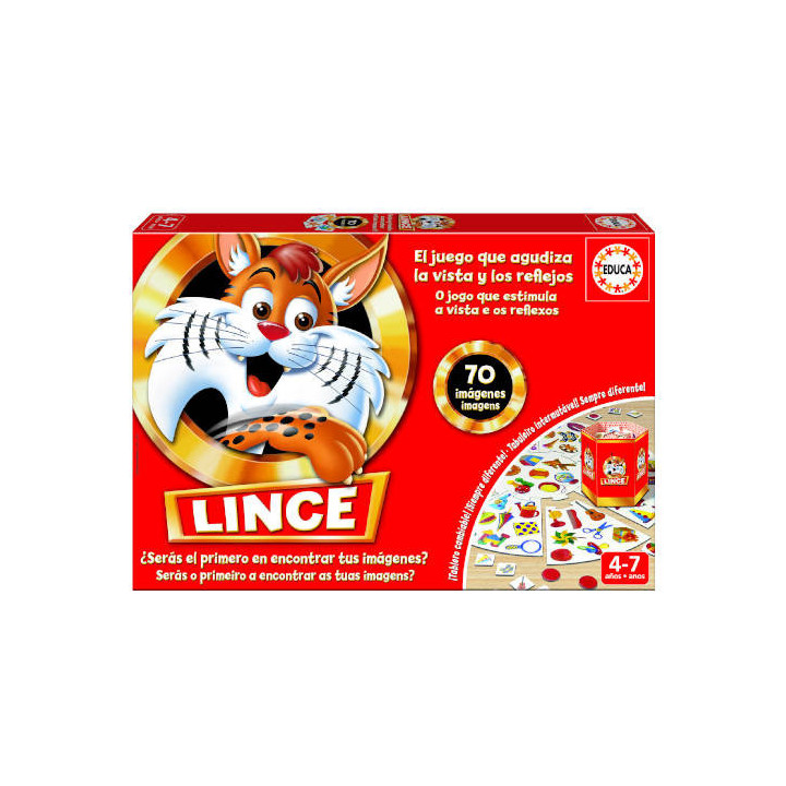Juego el lince 70 imágenes de 4-7 años educa borras 17472