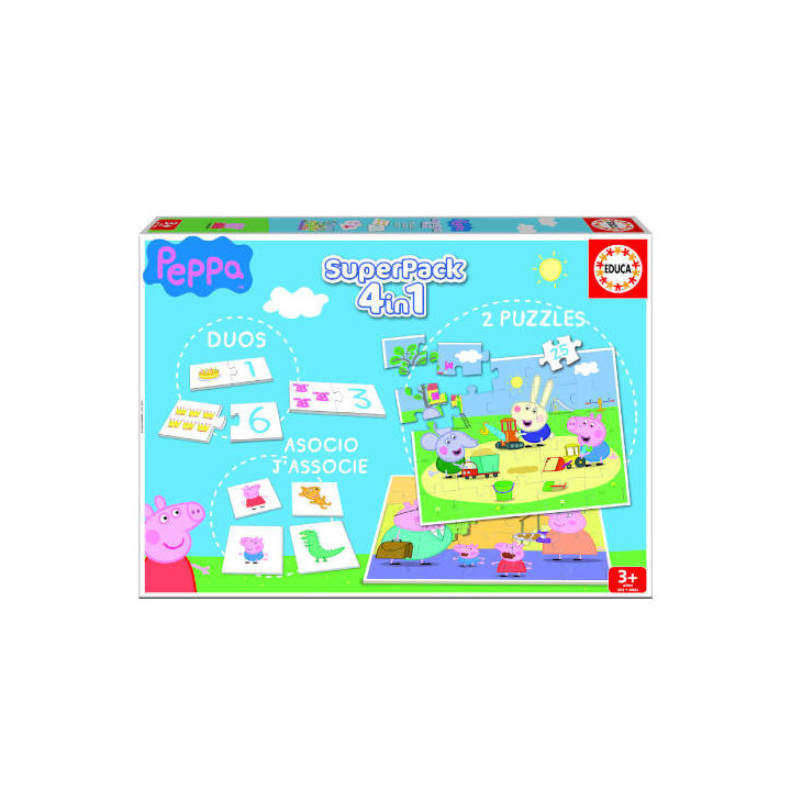 Juego educa superpack peppa pig +3 años educa borras 16229