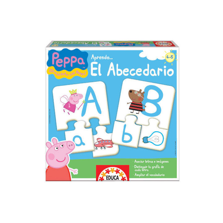 Juego aprendo el abecedario peppa pig de 4-5 años educa borras 15652