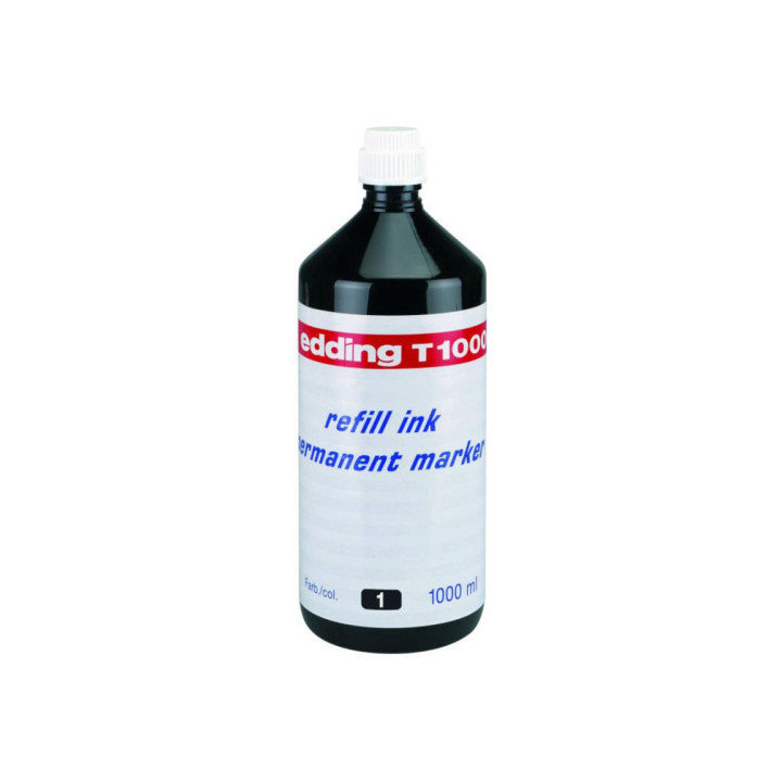 Frasco tinta para rellenar 1000ml negro edding t1000-01