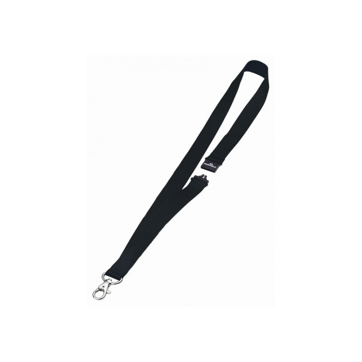 Caja de 10 cintas para identificador en textil ancho 20mm color negro durable 8137-01