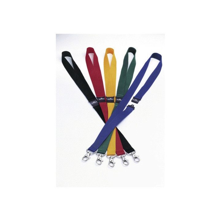 Caja de 10 cintas para identificador en textil ancho 20mm color negro durable 8137-01