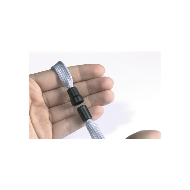 Caja de 10 cintas para identificador en textil ancho 10mm color gris durable 8119-10