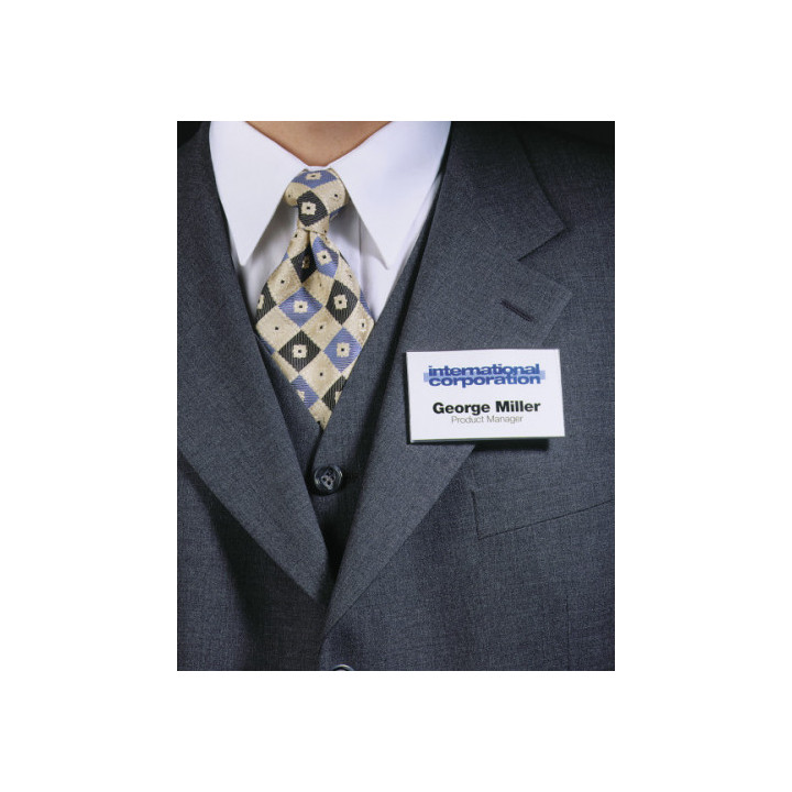 Caja de 25 identificadores magnetico pvc 54x90mm durable 8117-19