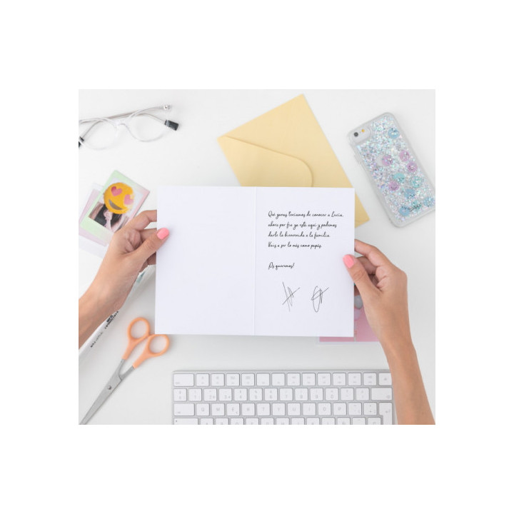 Postal-bebé se ha unido al grupo familia mr. wonderful woa10052es