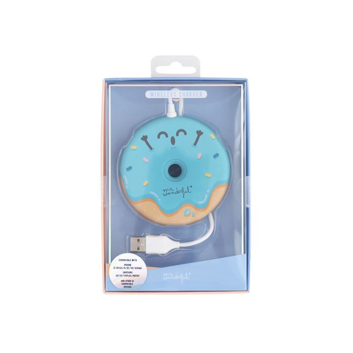 Cargador inalámbrico con forma-rosquilla mr. wonderful woa09728es