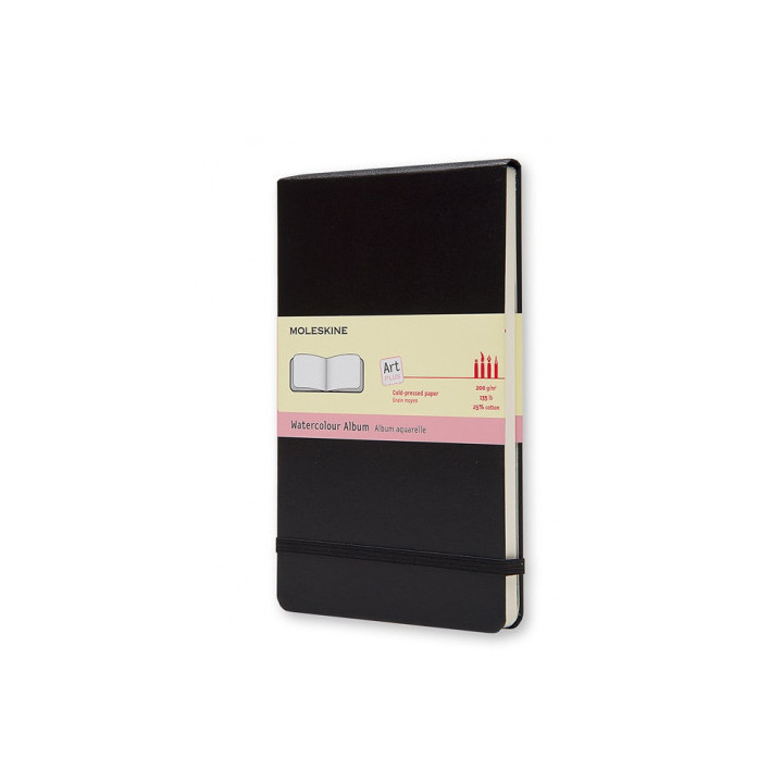 Album de acuarela negro l (13x21cm) moleskine artmm804