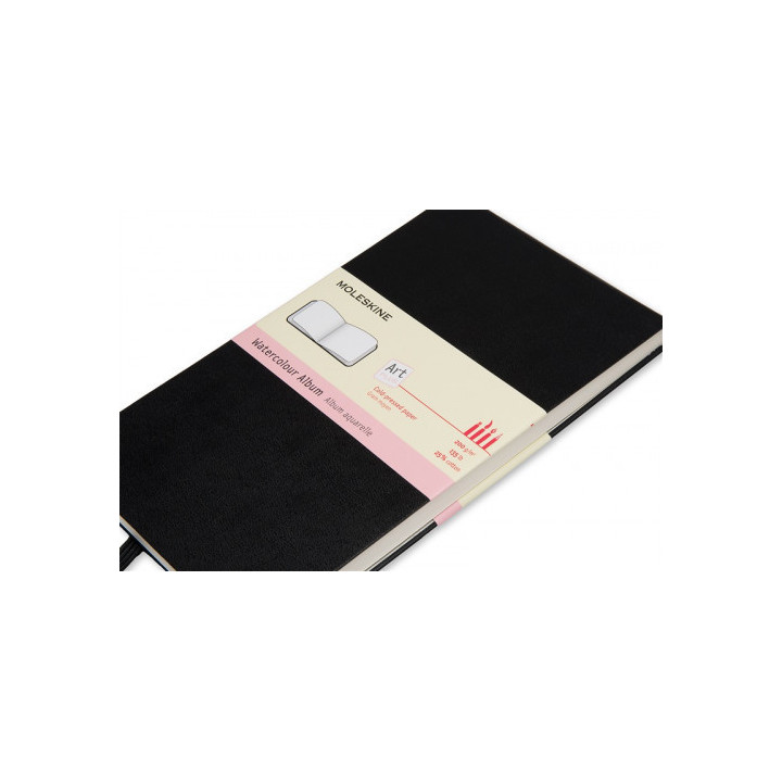 Album de acuarela negro l (13x21cm) moleskine artmm804