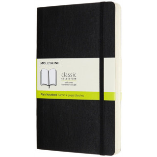 Libreta clasica mayor grosor negra l (13x21cm) lisa tapa blanda moleskine qp618exp