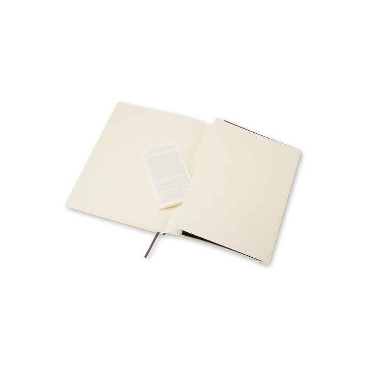 Libreta clasica tapa blanda negra xl (19x25cm) cuadriculada moleskine qp622