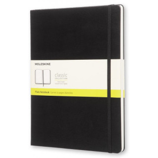 Libreta clasica tapa dura negra xl (19x25cm) lisa moleskine qp092