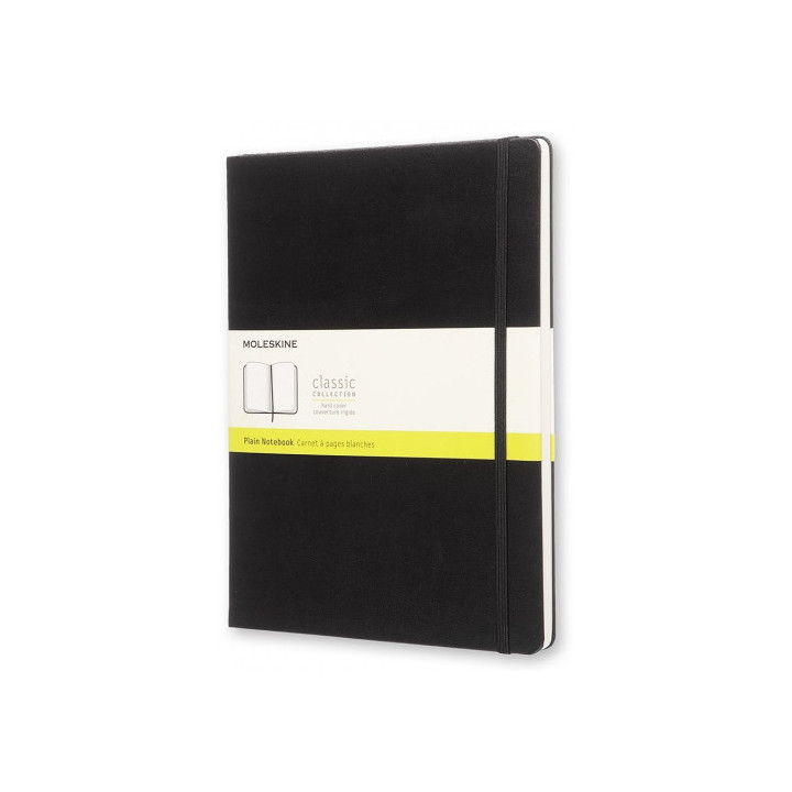 Libreta clasica tapa dura negra xl (19x25cm) lisa moleskine qp092